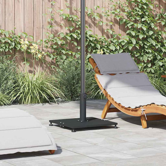 vidaXL Metallic Black Umbrella Stand 45x45x31cm