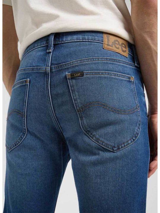 Daren Men's Jeans Pants Elastic with Regular Straight Fit Blue