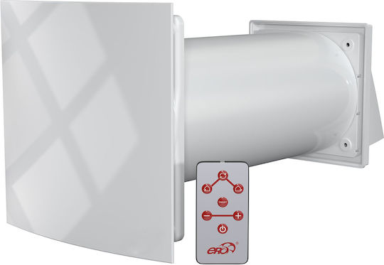 VentEurope De perete Ventilator de Baie 200mm Alb