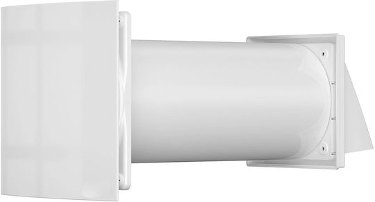 VentEurope De perete Ventilator de Baie 200mm Alb