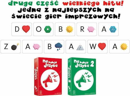 Board Game The Game With The Tip Of The Tongue 2 for 3-6 Players 8+ Years Old (PL) Nasza Ksiegarnia