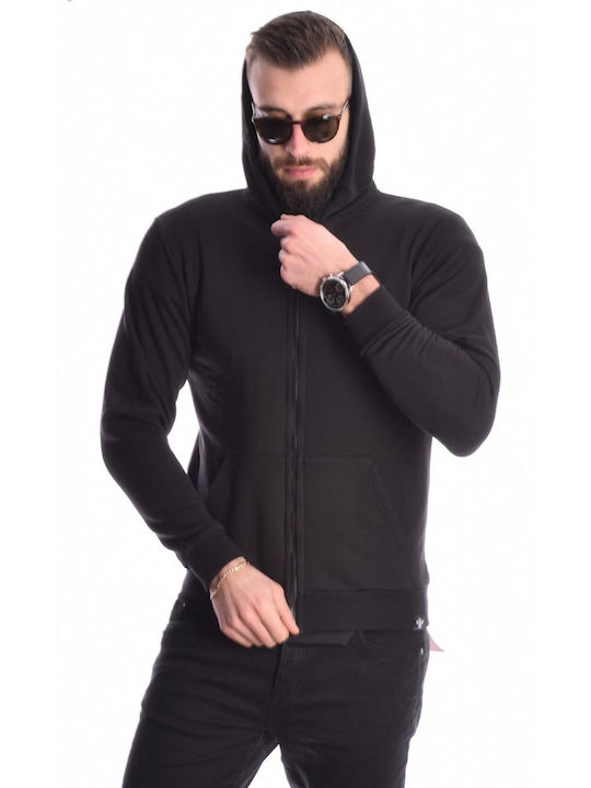 Men's Sweatshirt with Black Hood 0013_bk