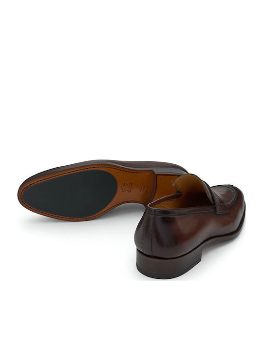 Leder Herren Mokassins in Braun Farbe