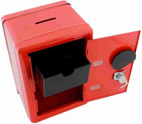 Mini Safe Kinder Erwachsene Aus Dauerhaftes Metall Münzfach Schlüssel Schloss Rote