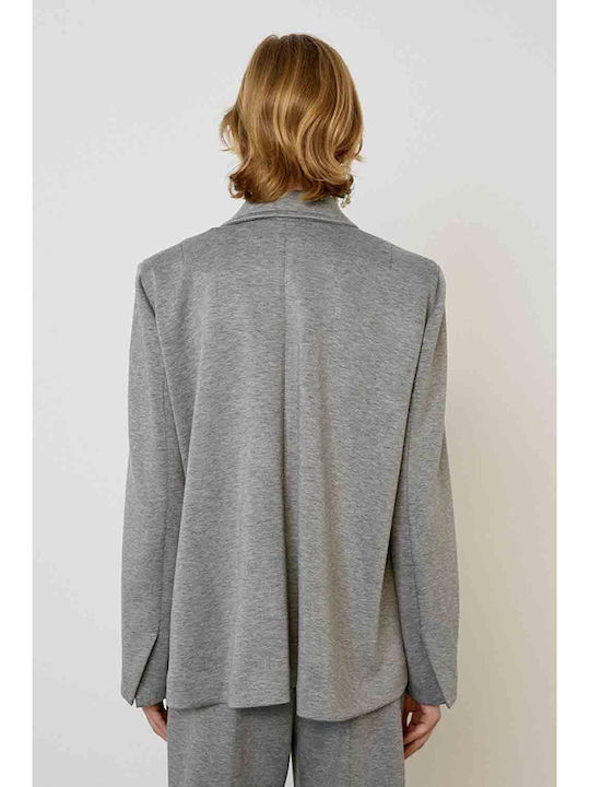 Meimeij Blazer pentru femei Sacou Grey Meimeij Blazer pentru femei Sacou Grey