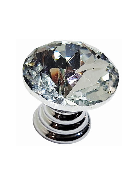 ACM Knob Furniture made of Metallic & Zamak & Crystal Chrome Glossy 11958-000-ORO1 1pcs