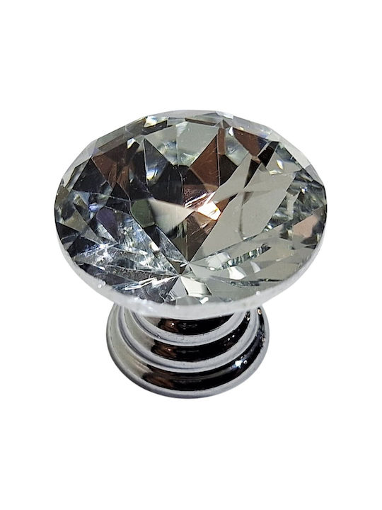 ACM Knob Furniture made of Metallic & Zamak & Crystal Chrome Glossy 11958-000-ORO1 1pcs