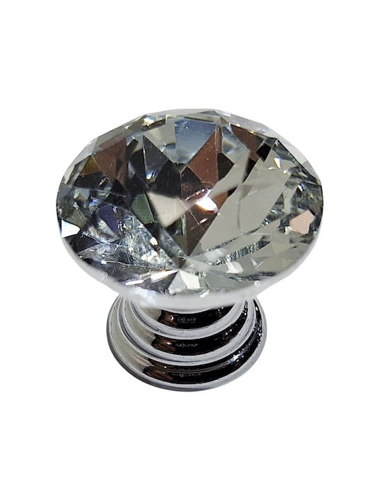 ACM Knob Furniture made of Metallic & Zamak & Crystal Chrome Glossy 11958-000-ORO1 1pcs