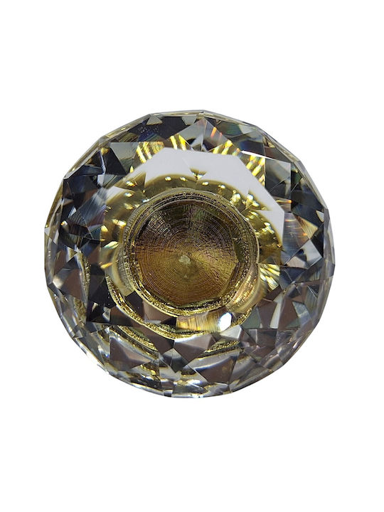 ACM Knob Furniture made of Metallic & Zamak & Crystal Gold-glossy 12022-000-ORO1 1pcs