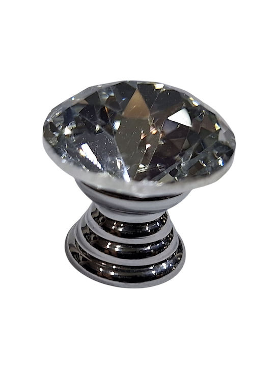 ACM Knob Furniture made of Metallic & Zamak & Crystal Chrome Glossy 11958-000-ORO1 1pcs