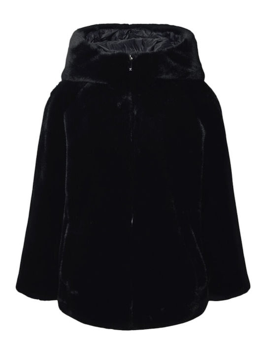 Damen Schwarz Mantel