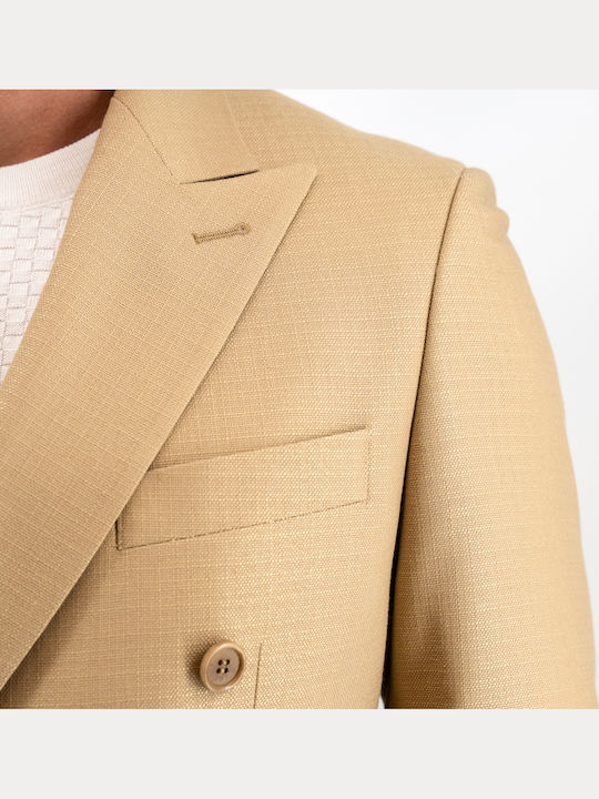 Men's Suit Jacket Camel