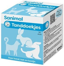 Dental Wipes Dogs Cats Sanimal