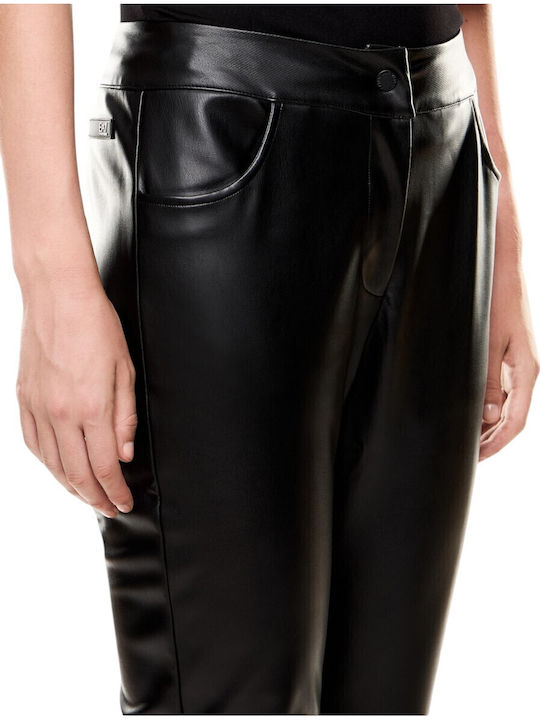 Damen Stoff Hose Schwarz