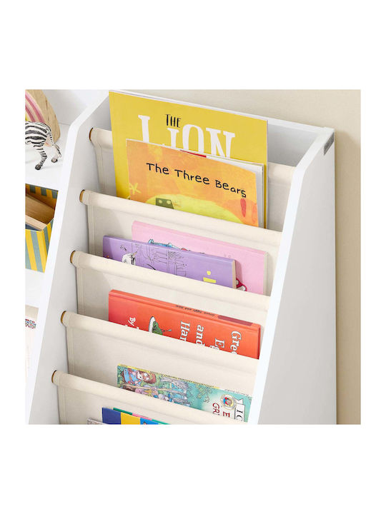 Bibliotecă pardoseală Lemn Alb 80x40x80cm