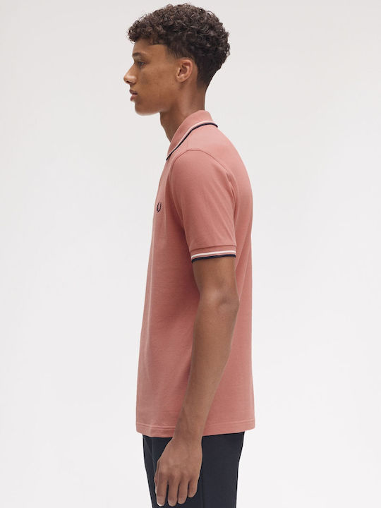 Polo Bluza Tricou Cu Mânecă Scurtă Roz Pudrat