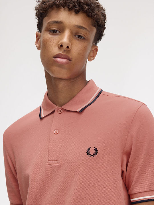 Polo Bluza Tricou Cu Mânecă Scurtă Roz Pudrat