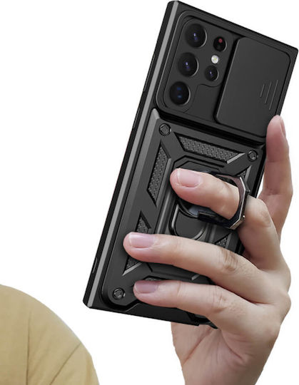 Bodycell Slide Cover Back Cover Metallic Black for Poco F7 Pro