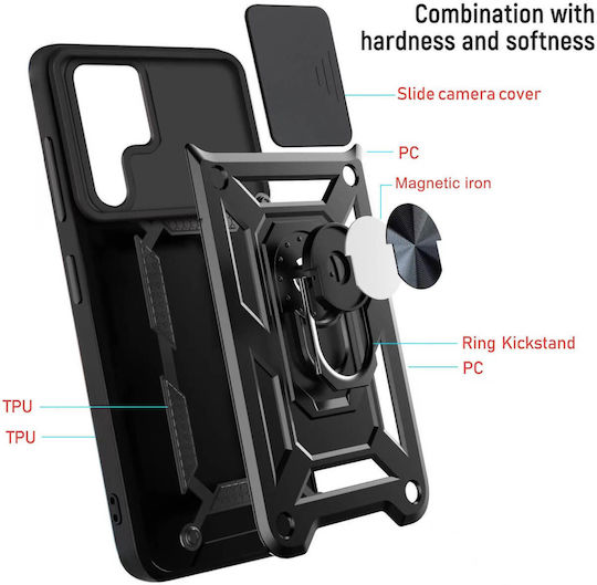 Bodycell Slide Cover Back Cover Metallic Red (Xiaomi Poco C71)