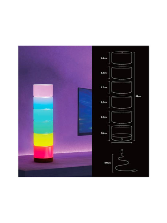 Διακοσμητικό Φωτιστικό LED RGB 6τμχ 10x6.4εκ.