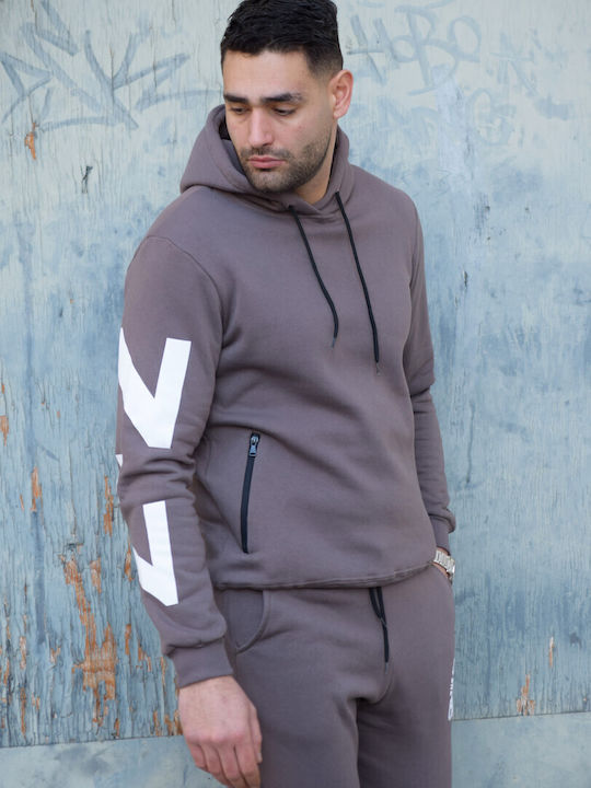 Sweatshirt with Hood Gray
