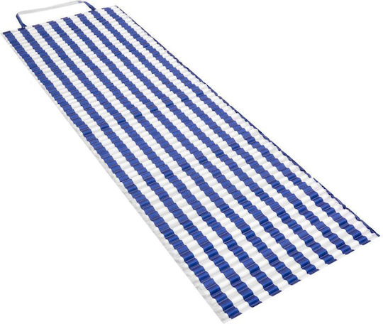 Covoraș De Plajă Epe Spumă Pliabil Mâner Prindere 180x60x1 Cm Dungi Albastre