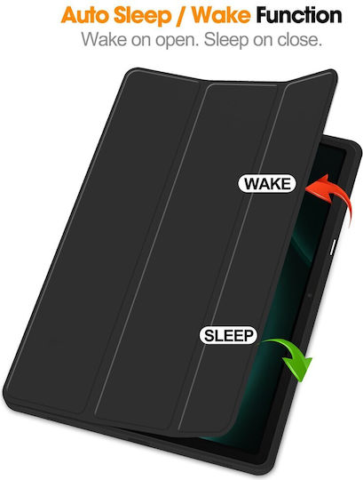 Smartcase Flip Cover Μαύρη (Samsung Galaxy Tab S9 FE Plus 12.4 (X610 / X616B))