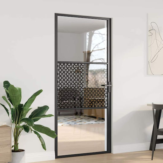 Vidaxl Εσωτερική Πόρτα Μαύρο 93 X 201.5 Cm Tempered Γυαλί Αλουμίνιο Vidaxl Εσωτερική Πόρτα Μαύρο 93 X 201.5 Cm Tempered Γυαλί Αλουμίνιο