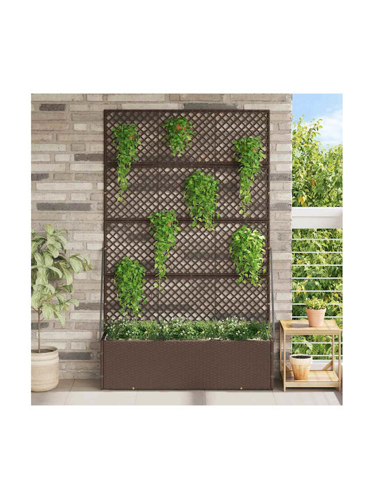 vidaXL Planter Box Plastic Negru 30 cm