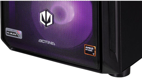 Actina KOMACNGIP0247 Гейминг Настолен компютър (Ryzen 7-7700X/32GB DDR5/2TB SSD/GeForce RTX 5070 Ti/Без операционна система)