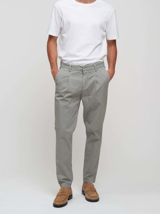 Pantaloni Chino Elastic cu Croială Normală Gray