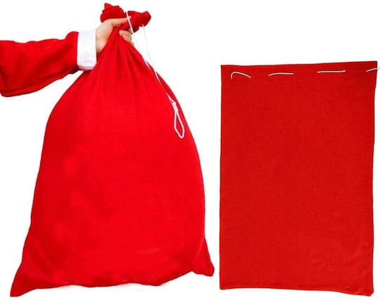 Santa Claus Sack Drawstring Closure 40x60 Cm Rote