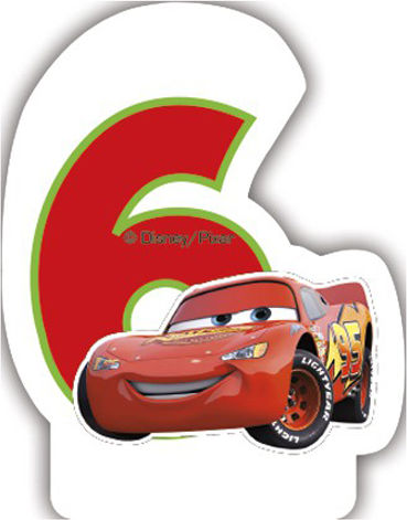Birthday Candle Procos Number 6 Cars
