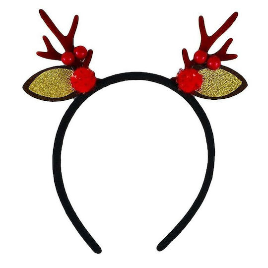 Bentiță Pentru Cap Cu Urechi De Ren Decorațiune Accesoriu De Îmbrăcăminte De Crăciun Auriu Sclipici