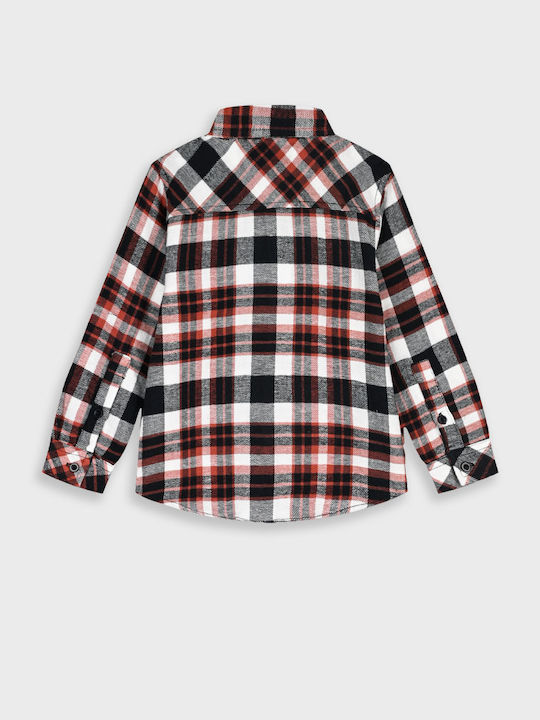 Kids Checked Long-sleeved Multicolour Shirt