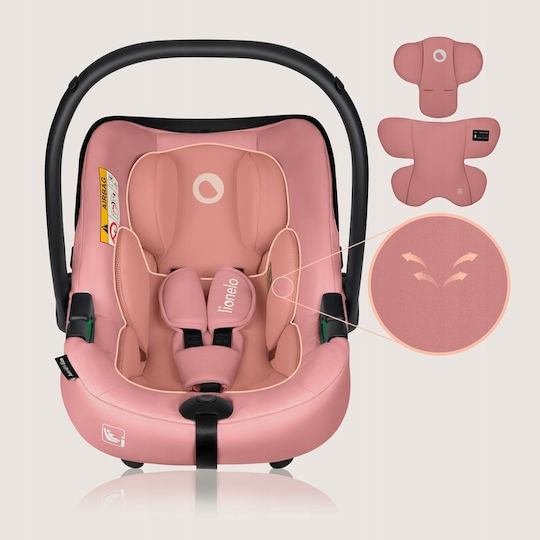 Lionelo Astrid Καθισματάκι Αυτοκινήτου i-Size με Isofix Pink Coral