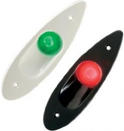 Eval Eval Boat Lighting Without Poles Side Navigation Lights Recessed 2pcs Black 01336