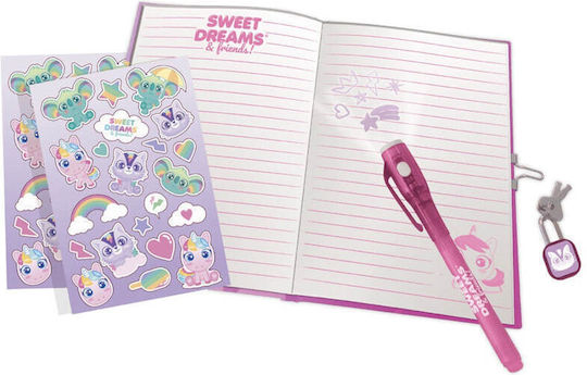 Kids Licensing Sweet Dreams Children's Notebook Magic Pen Stickers