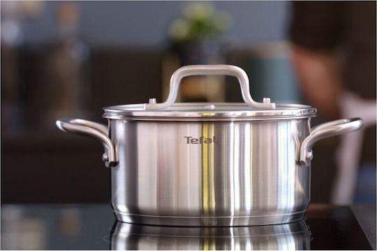 Tefal Infinite Stainless Steel Pots Set 6 Pieces