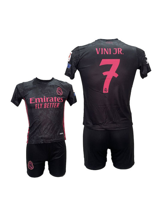 Kids Football Set Real Madrid Vini Jr Black Pink 2211-22b
