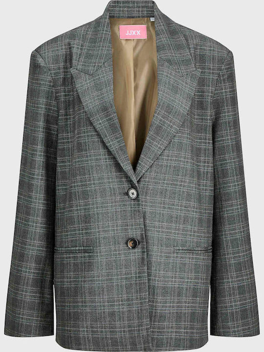 Jack & Jones Women's Blazer Dark Grey Melange