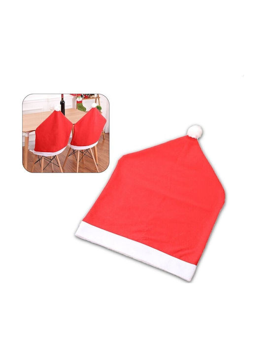 Christmas Chair Cover Universal Size 60 X 50 Cm Red White