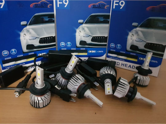 Set 2 Lămpi Auto Led H1 F9 Super Canbus Led Far 12V 60W 8000lm 6000K
