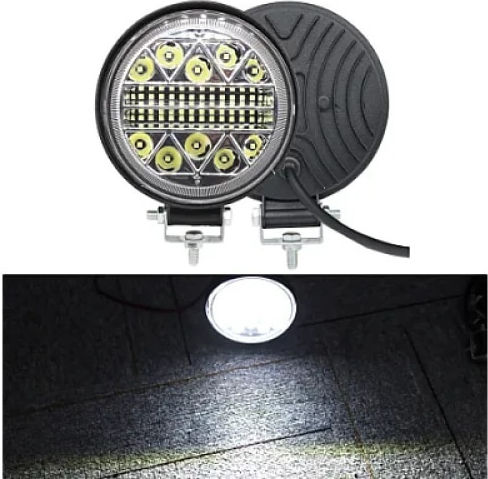 Off-road LED Projektor 24V 126W 6000K Farbtemperatur Aluminium Material Schwarz