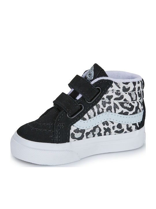 Sk8-mid Reissue V Παιδικά Sneakers High με Σκρατς Μαύρα