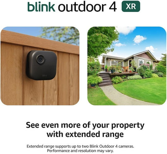 Blink Blink Outdoor IP Камера за наблюдение Wi-Fi HD 720P с Двупосочна Комуникация Черен