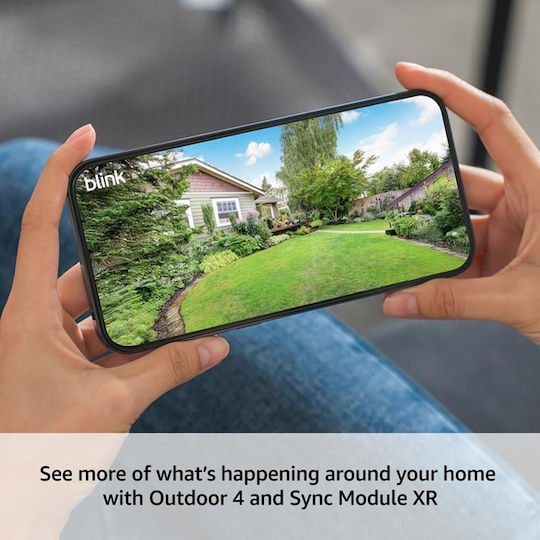 Blink Blink Outdoor IP Камера за наблюдение Wi-Fi HD 720P с Двупосочна Комуникация Черен