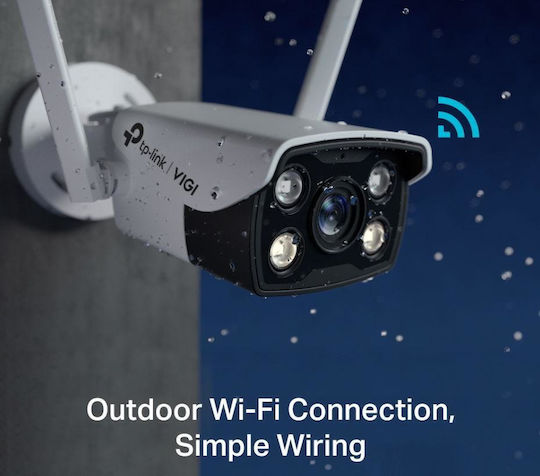 TP-LINK VIGI C340W v1 IP Überwachungskamera Wi-Fi Full HD+ 4MP Wasserdicht mit Zwei-Wege-Kommunikation und Objektiv 4mm