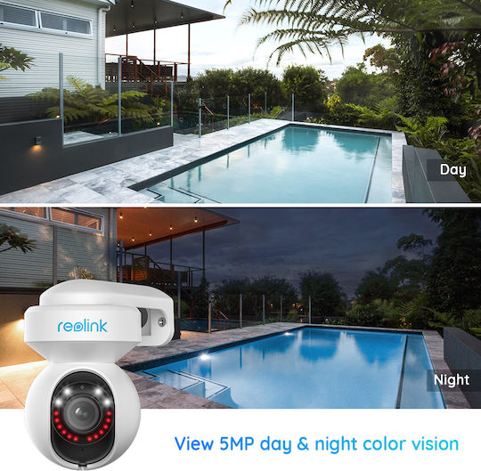Reolink E1 Outdoor IP Камера за наблюдение Wi-Fi Full HD+ 5MP Водоустойчива с Двупосочна Комуникация и Обектив 2.8мм