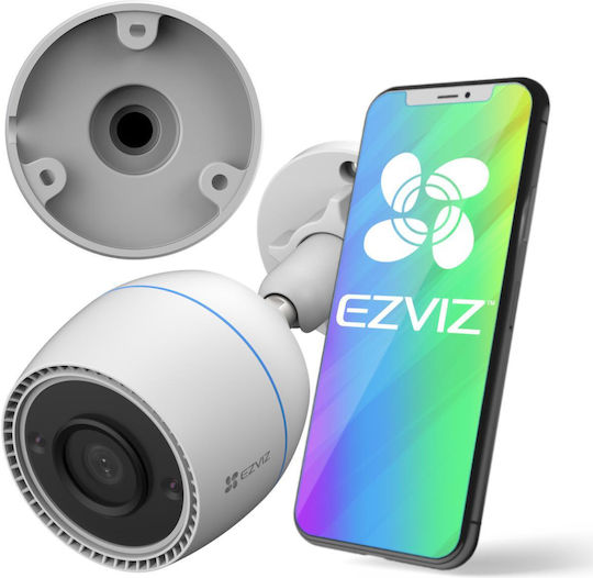Ezviz H3C IP Κάμερα Παρακολούθησης Wi-Fi Full HD 1080p Αδιάβροχη με Μικρόφωνο και Φακό 4mm